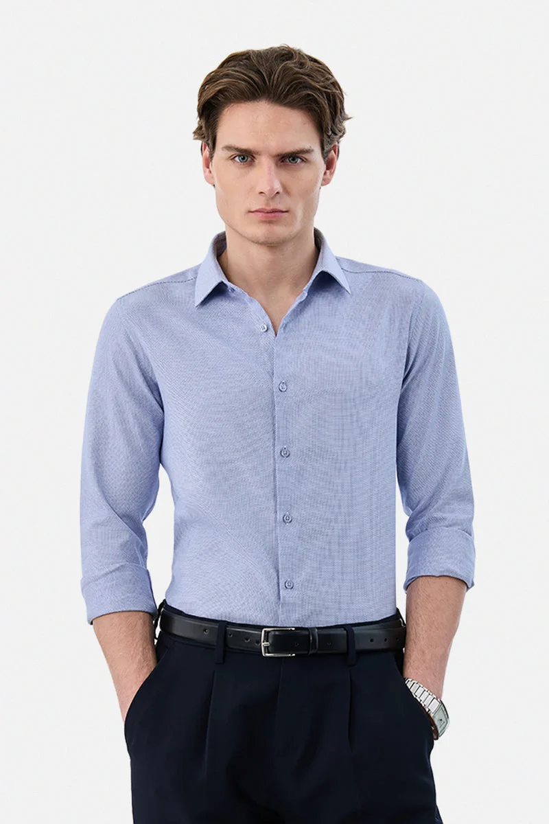 SNITCH Slim Fit 100% Cotton Geometric Luxe Shirt